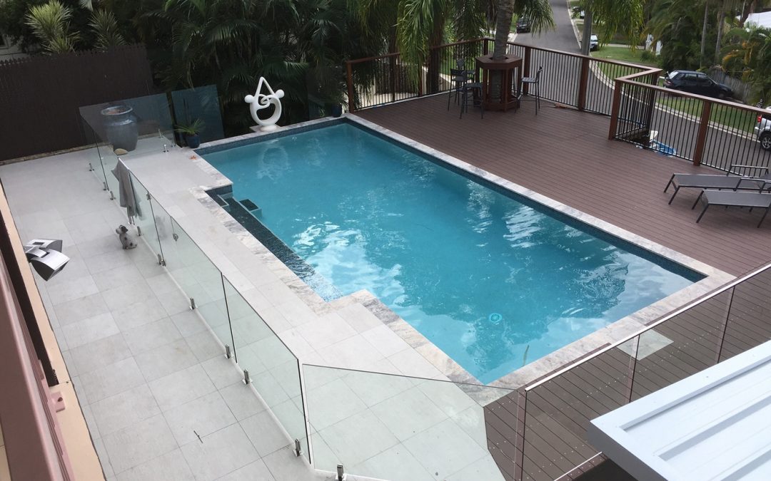 Wooden Deck Concrete Pool